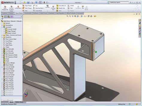 solidworks multibody sheet metal part|create new solid body solidworks.